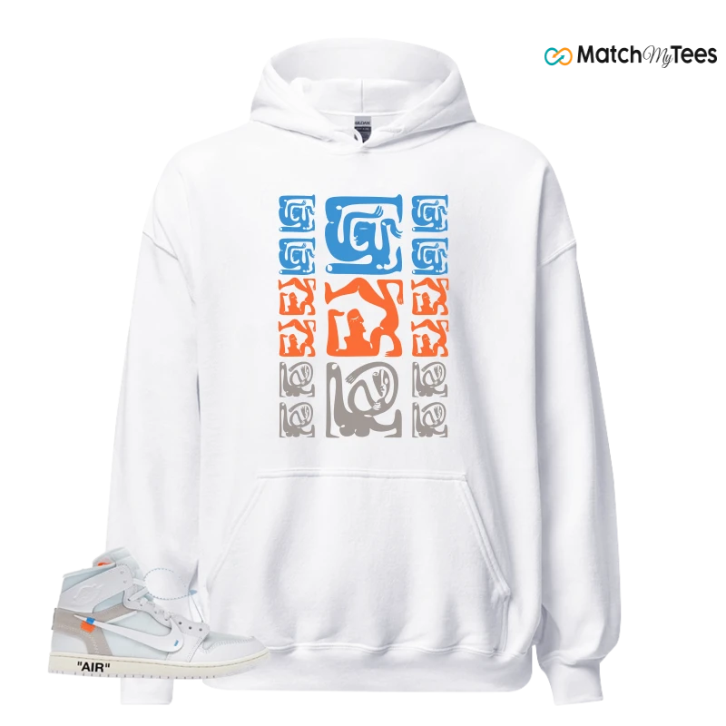 NEKE AIR JORDAN 1 RETRO HIGH OG VIRGIL ABLOH ARCHIVE ALASKA SNEAKER Matching Tees hoodie