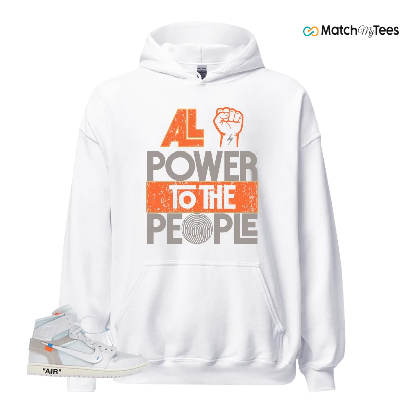 NEKE AIR JORDAN 1 RETRO HIGH OG VIRGIL ABLOH ARCHIVE ALASKA SNEAKER Matching Tees hoodie