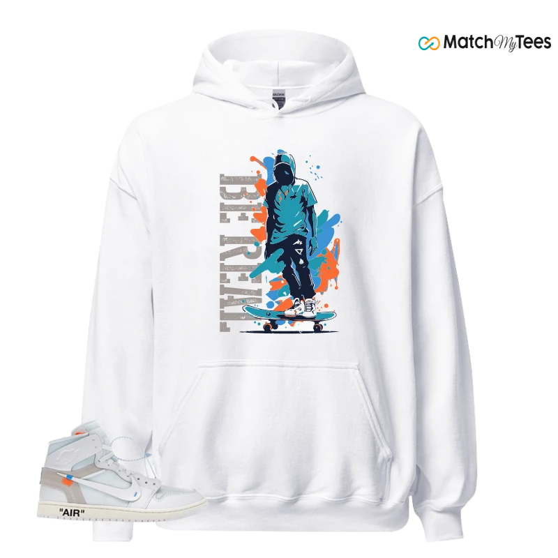 NEKE AIR JORDAN 1 RETRO HIGH OG VIRGIL ABLOH ARCHIVE ALASKA SNEAKER Matching Tees hoodie