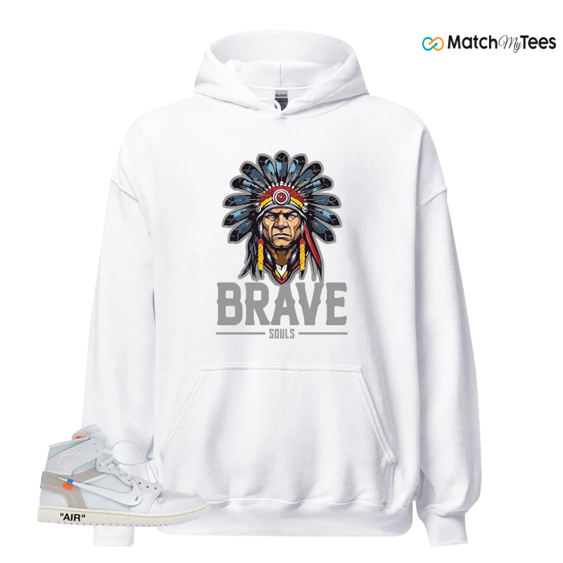 NEKE AIR JORDAN 1 RETRO HIGH OG VIRGIL ABLOH ARCHIVE ALASKA SNEAKER Matching Tees hoodie