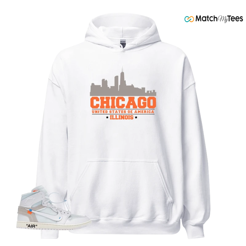 NEKE AIR JORDAN 1 RETRO HIGH OG VIRGIL ABLOH ARCHIVE ALASKA SNEAKER Matching Tees hoodie