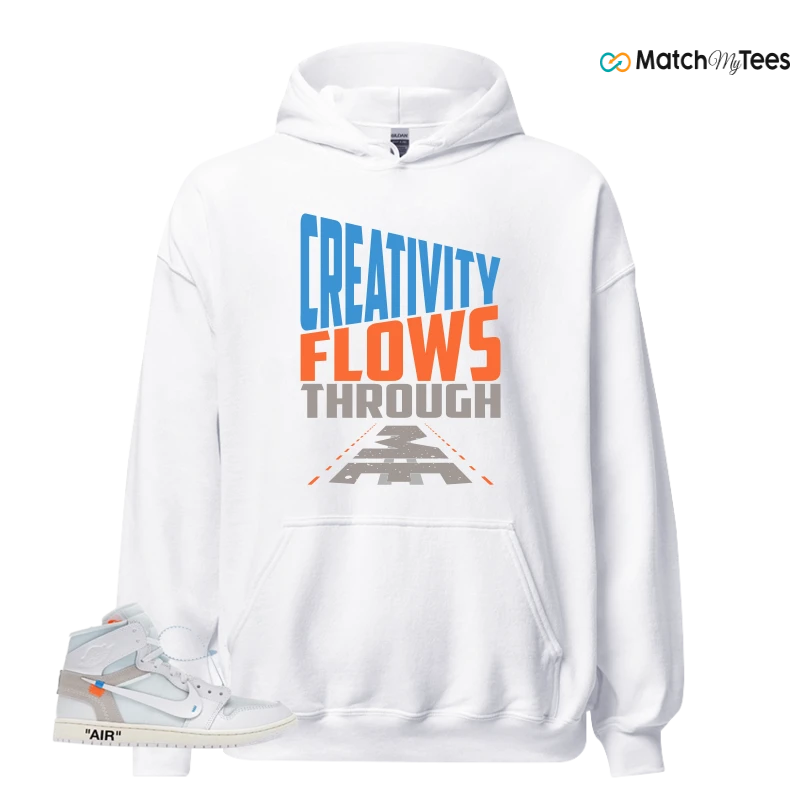NEKE AIR JORDAN 1 RETRO HIGH OG VIRGIL ABLOH ARCHIVE ALASKA SNEAKER Matching Tees hoodie