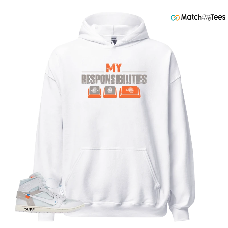 NEKE AIR JORDAN 1 RETRO HIGH OG VIRGIL ABLOH ARCHIVE ALASKA SNEAKER Matching Tees hoodie