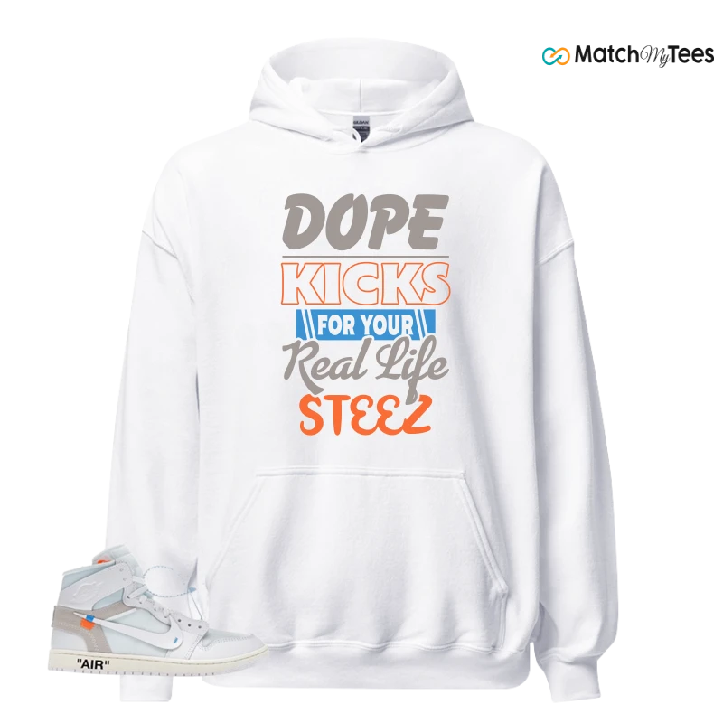 NEKE AIR JORDAN 1 RETRO HIGH OG VIRGIL ABLOH ARCHIVE ALASKA SNEAKER Matching Tees hoodie