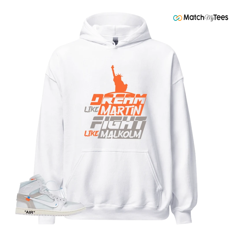 NEKE AIR JORDAN 1 RETRO HIGH OG VIRGIL ABLOH ARCHIVE ALASKA SNEAKER Matching Tees hoodie