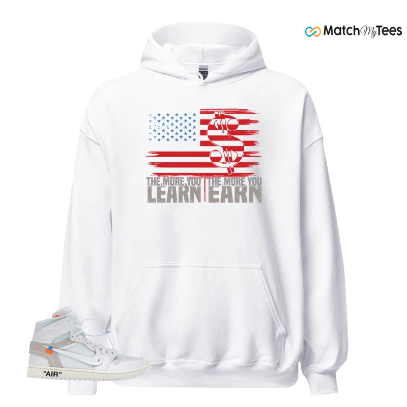 NEKE AIR JORDAN 1 RETRO HIGH OG VIRGIL ABLOH ARCHIVE ALASKA SNEAKER Matching Tees hoodie