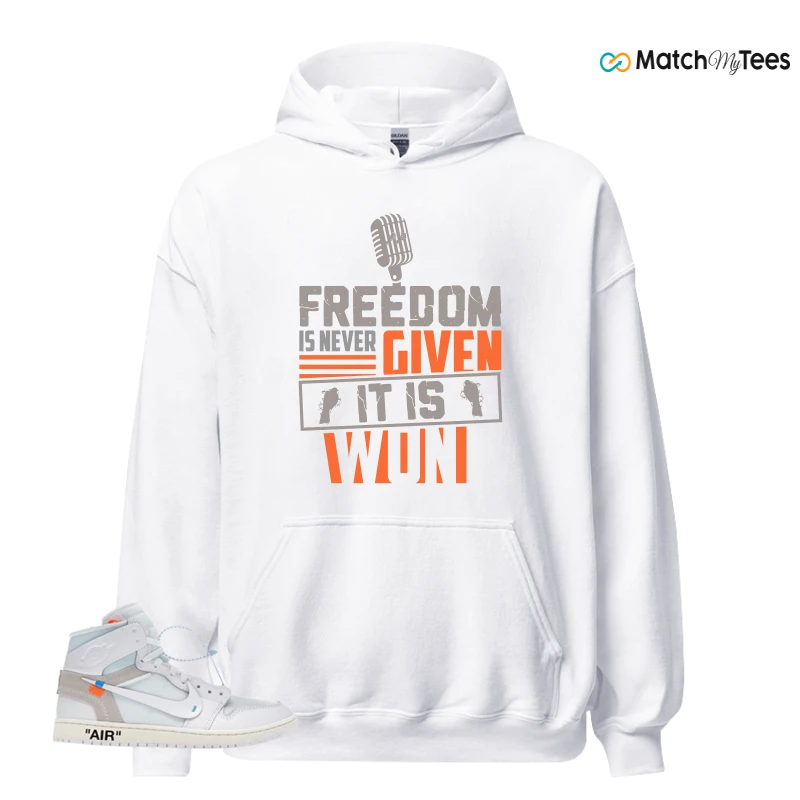 NEKE AIR JORDAN 1 RETRO HIGH OG VIRGIL ABLOH ARCHIVE ALASKA SNEAKER Matching Tees hoodie