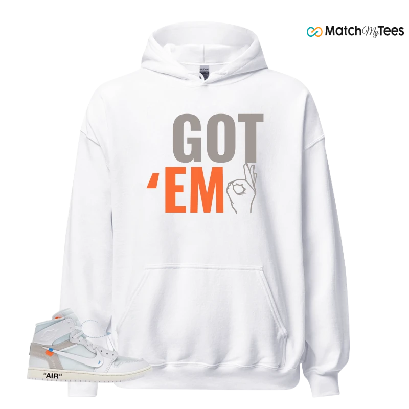 NEKE AIR JORDAN 1 RETRO HIGH OG VIRGIL ABLOH ARCHIVE ALASKA SNEAKER Matching Tees hoodie