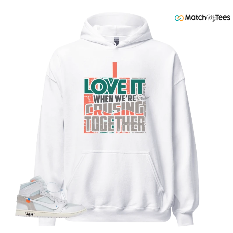 NEKE AIR JORDAN 1 RETRO HIGH OG VIRGIL ABLOH ARCHIVE ALASKA SNEAKER Matching Tees hoodie
