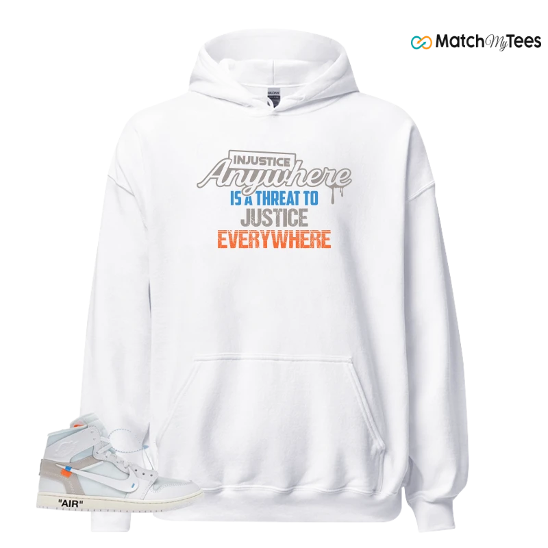 NEKE AIR JORDAN 1 RETRO HIGH OG VIRGIL ABLOH ARCHIVE ALASKA SNEAKER Matching Tees hoodie