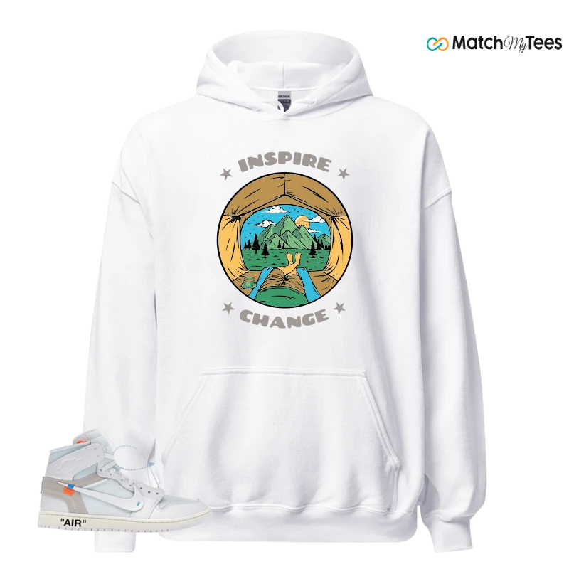 NEKE AIR JORDAN 1 RETRO HIGH OG VIRGIL ABLOH ARCHIVE ALASKA SNEAKER Matching Tees hoodie