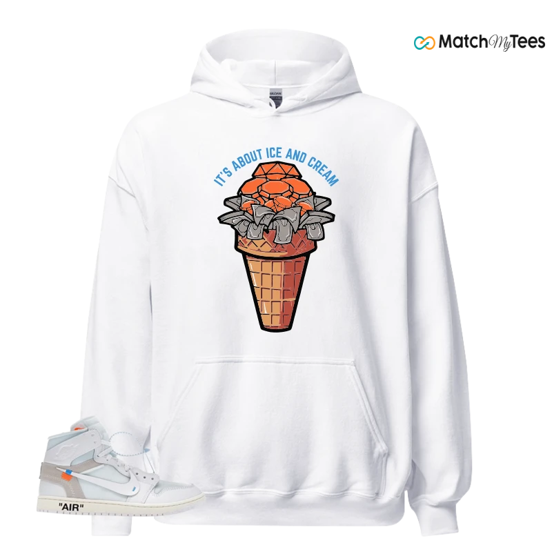 NEKE AIR JORDAN 1 RETRO HIGH OG VIRGIL ABLOH ARCHIVE ALASKA SNEAKER Matching Tees hoodie