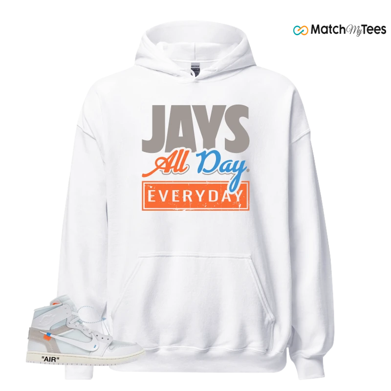 NEKE AIR JORDAN 1 RETRO HIGH OG VIRGIL ABLOH ARCHIVE ALASKA SNEAKER Matching Tees hoodie