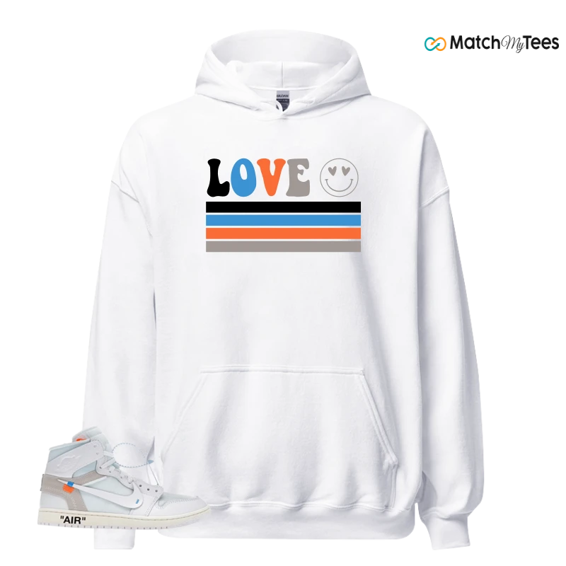NEKE AIR JORDAN 1 RETRO HIGH OG VIRGIL ABLOH ARCHIVE ALASKA SNEAKER Matching Tees hoodie