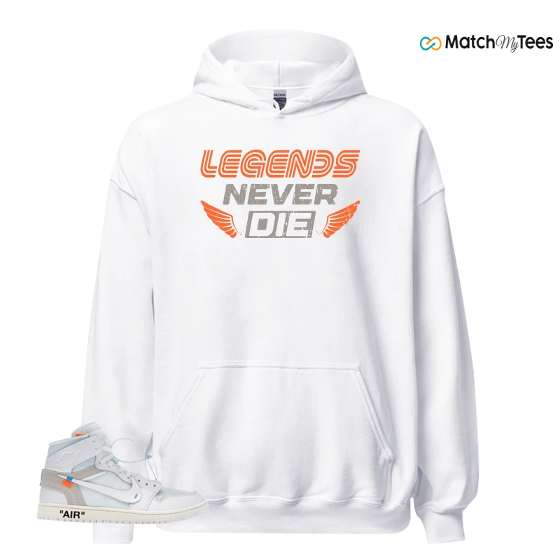 NEKE AIR JORDAN 1 RETRO HIGH OG VIRGIL ABLOH ARCHIVE ALASKA SNEAKER Matching Tees hoodie