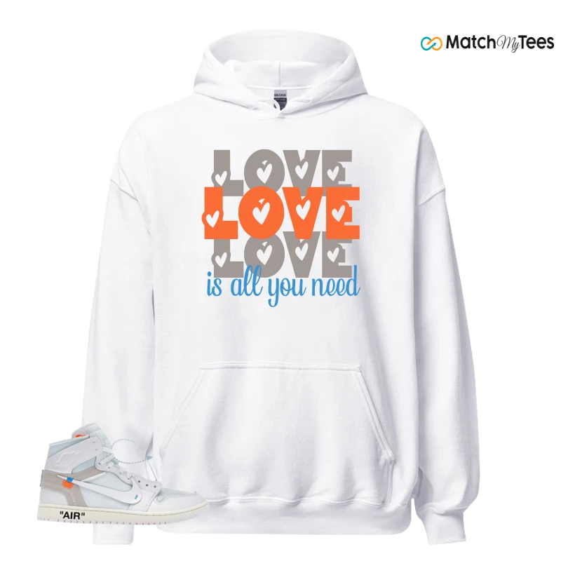 NEKE AIR JORDAN 1 RETRO HIGH OG VIRGIL ABLOH ARCHIVE ALASKA SNEAKER Matching Tees hoodie