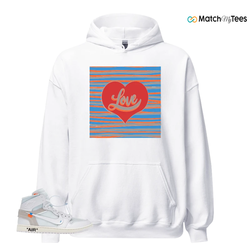 NEKE AIR JORDAN 1 RETRO HIGH OG VIRGIL ABLOH ARCHIVE ALASKA SNEAKER Matching Tees hoodie