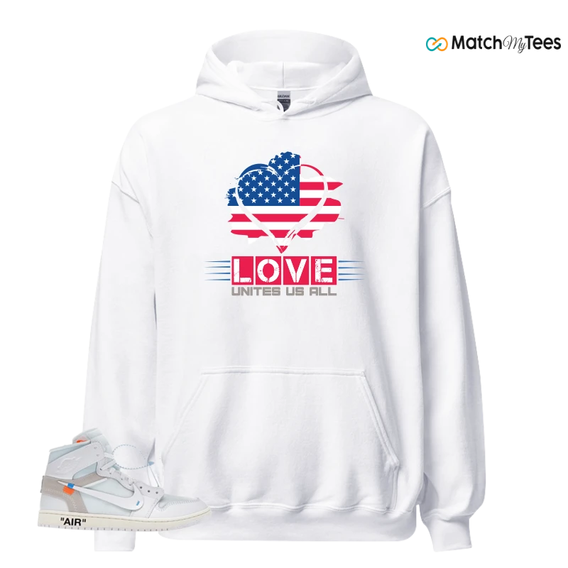 NEKE AIR JORDAN 1 RETRO HIGH OG VIRGIL ABLOH ARCHIVE ALASKA SNEAKER Matching Tees hoodie