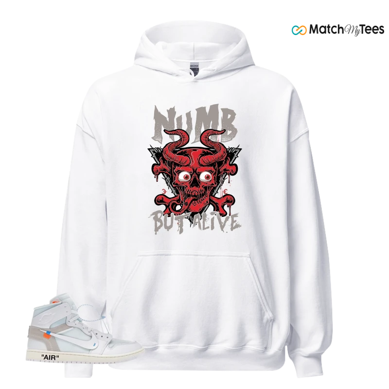 NEKE AIR JORDAN 1 RETRO HIGH OG VIRGIL ABLOH ARCHIVE ALASKA SNEAKER Matching Tees hoodie