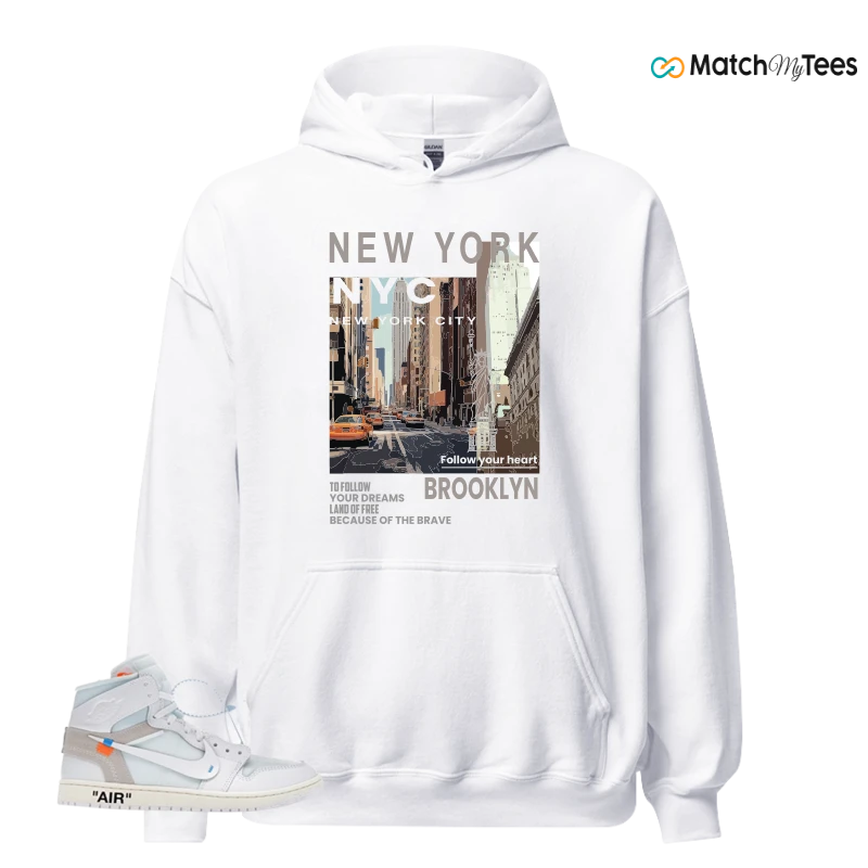 NEKE AIR JORDAN 1 RETRO HIGH OG VIRGIL ABLOH ARCHIVE ALASKA SNEAKER Matching Tees hoodie