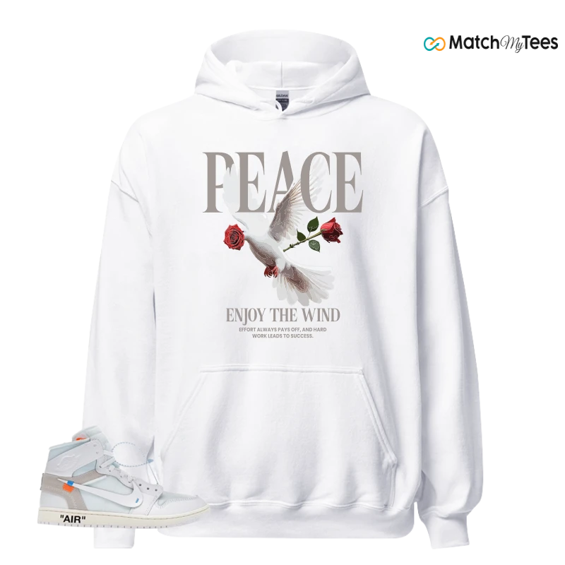 NEKE AIR JORDAN 1 RETRO HIGH OG VIRGIL ABLOH ARCHIVE ALASKA SNEAKER Matching Tees hoodie
