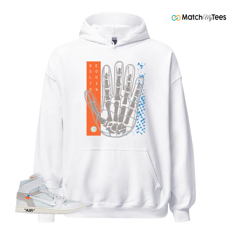 NEKE AIR JORDAN 1 RETRO HIGH OG VIRGIL ABLOH ARCHIVE ALASKA SNEAKER Matching Tees hoodie