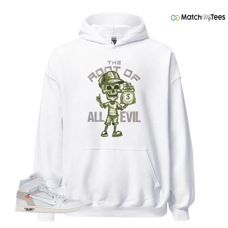 NEKE AIR JORDAN 1 RETRO HIGH OG VIRGIL ABLOH ARCHIVE ALASKA SNEAKER Matching Tees hoodie
