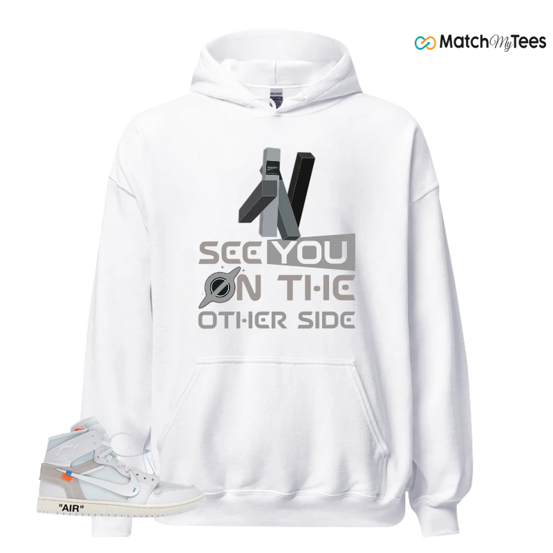 NEKE AIR JORDAN 1 RETRO HIGH OG VIRGIL ABLOH ARCHIVE ALASKA SNEAKER Matching Tees hoodie