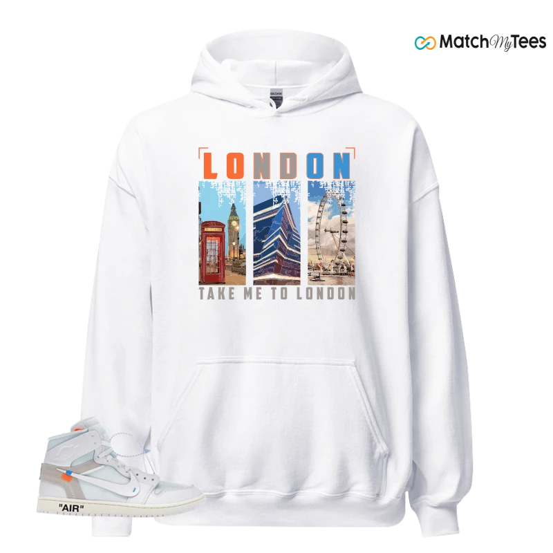 NEKE AIR JORDAN 1 RETRO HIGH OG VIRGIL ABLOH ARCHIVE ALASKA SNEAKER Matching Tees hoodie