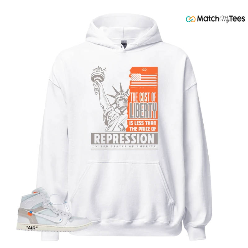 NEKE AIR JORDAN 1 RETRO HIGH OG VIRGIL ABLOH ARCHIVE ALASKA SNEAKER Matching Tees hoodie