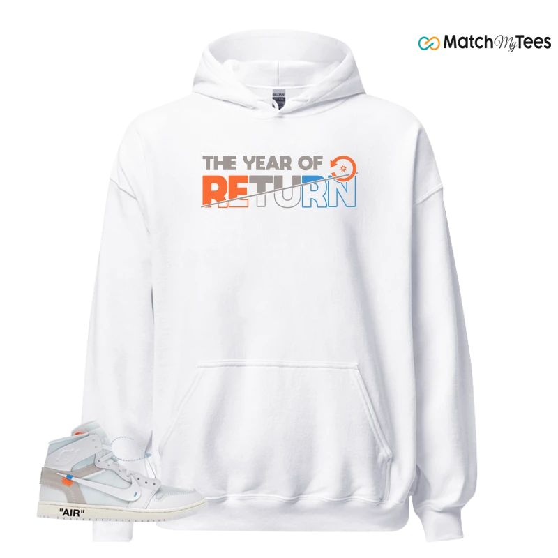 NEKE AIR JORDAN 1 RETRO HIGH OG VIRGIL ABLOH ARCHIVE ALASKA SNEAKER Matching Tees hoodie