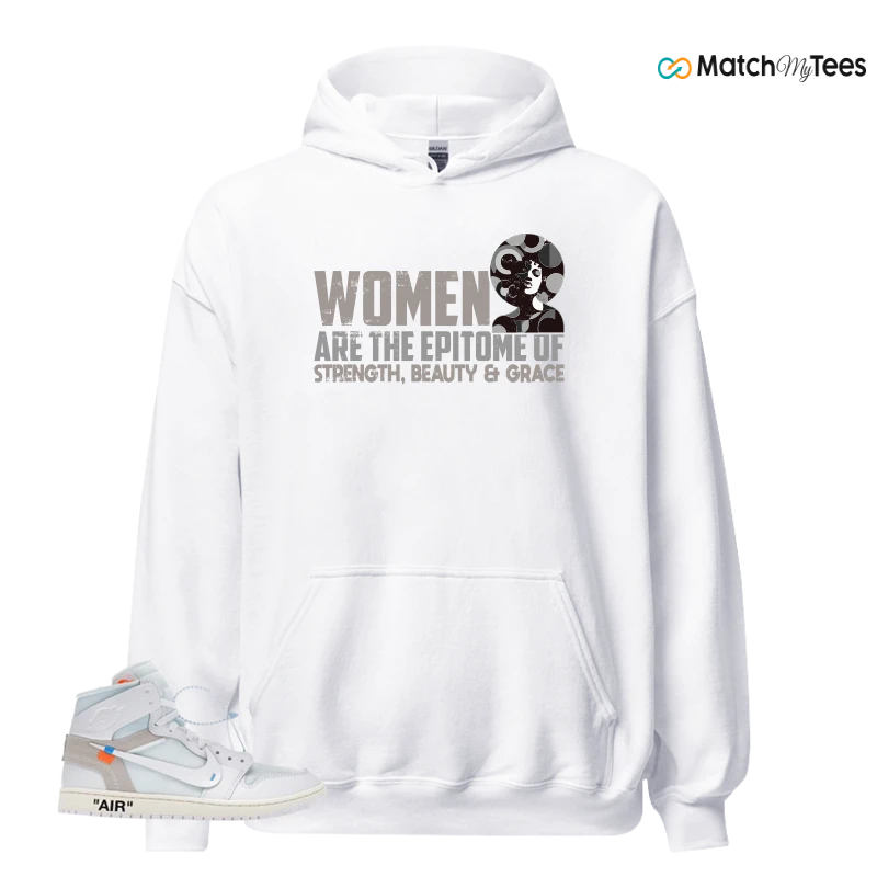 NEKE AIR JORDAN 1 RETRO HIGH OG VIRGIL ABLOH ARCHIVE ALASKA SNEAKER Matching Tees hoodie