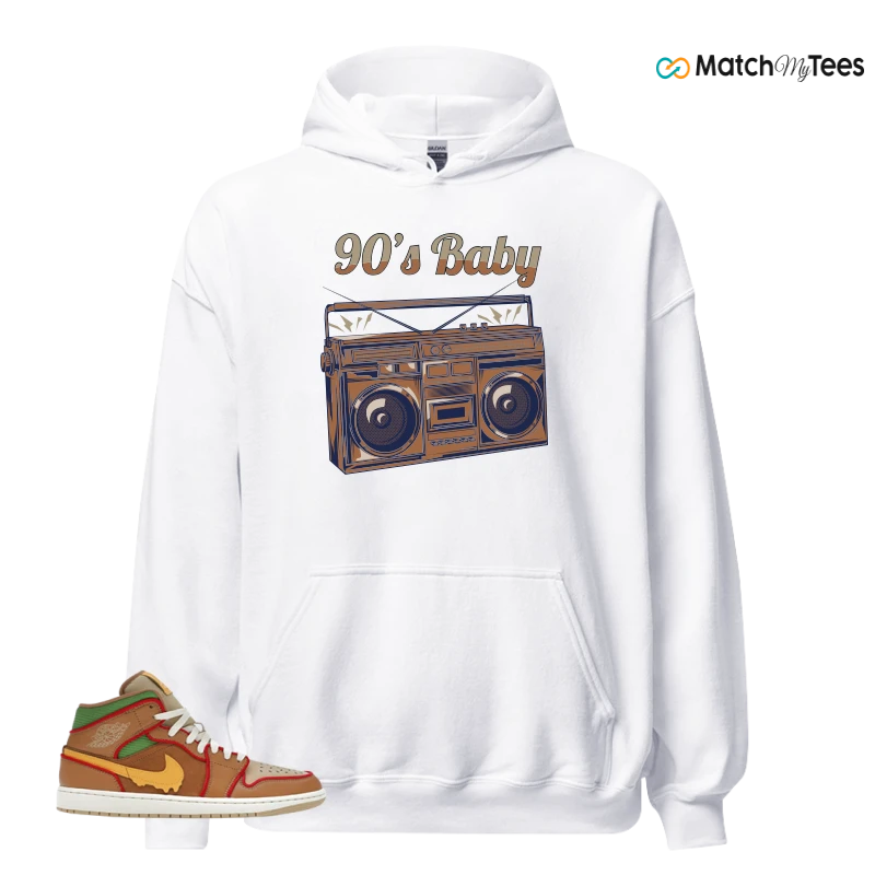 NIKE AIR JORDAN 1 MID SE CHEESEBURGER SNEAKER Matching Tees hoodie