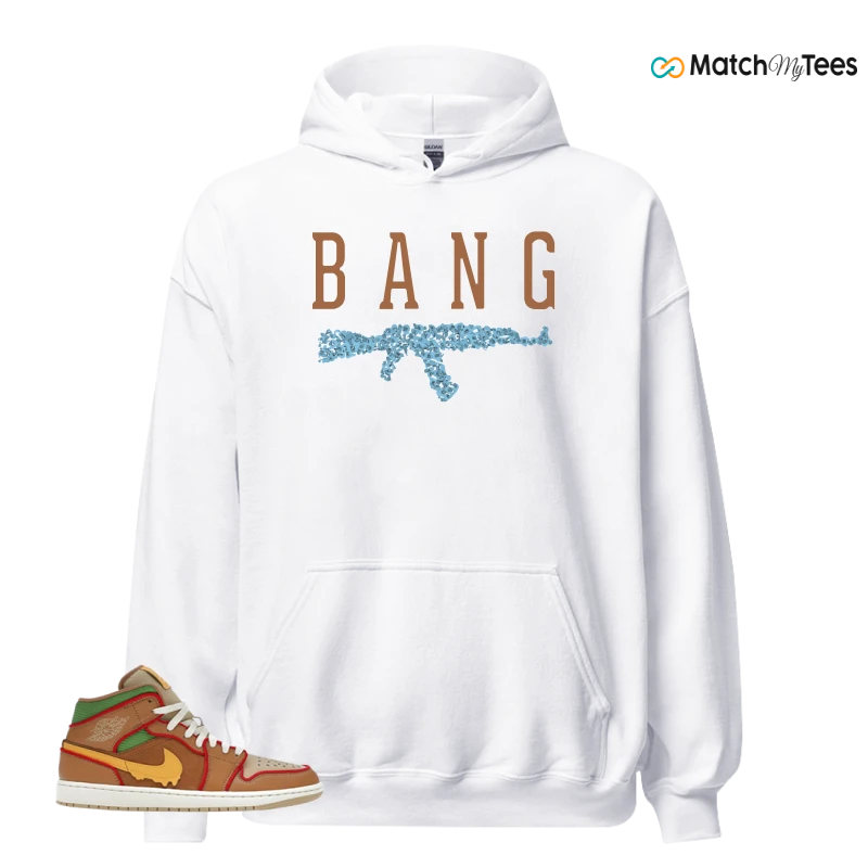 NIKE AIR JORDAN 1 MID SE CHEESEBURGER SNEAKER Matching Tees hoodie