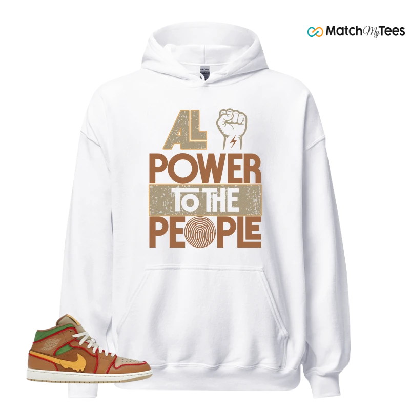 NIKE AIR JORDAN 1 MID SE CHEESEBURGER SNEAKER Matching Tees hoodie