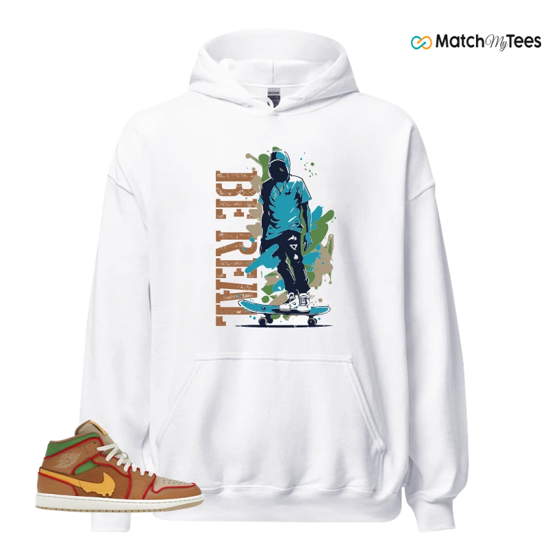 NIKE AIR JORDAN 1 MID SE CHEESEBURGER SNEAKER Matching Tees hoodie
