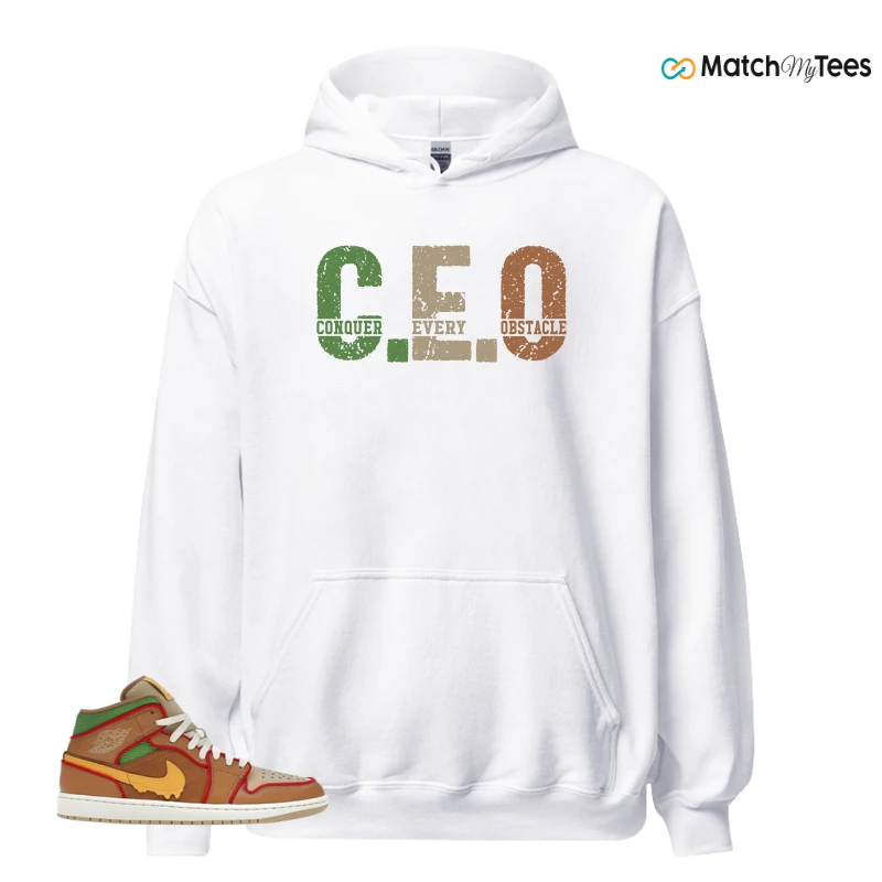 NIKE AIR JORDAN 1 MID SE CHEESEBURGER SNEAKER Matching Tees hoodie