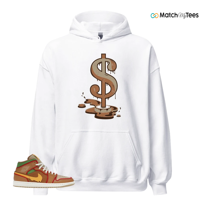NIKE AIR JORDAN 1 MID SE CHEESEBURGER SNEAKER Matching Tees hoodie