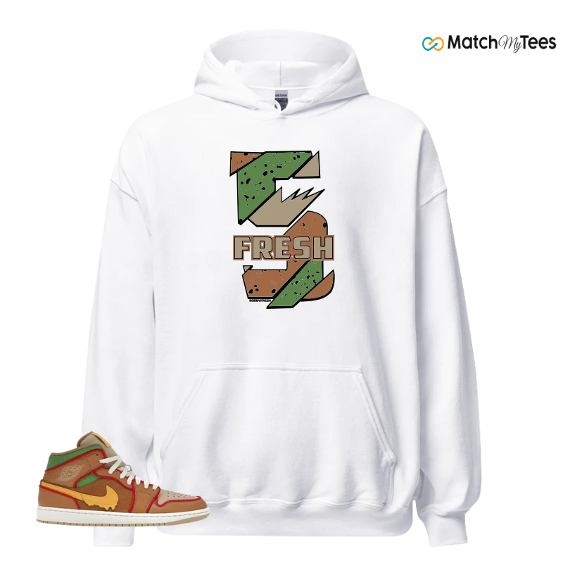 NIKE AIR JORDAN 1 MID SE CHEESEBURGER SNEAKER Matching Tees hoodie