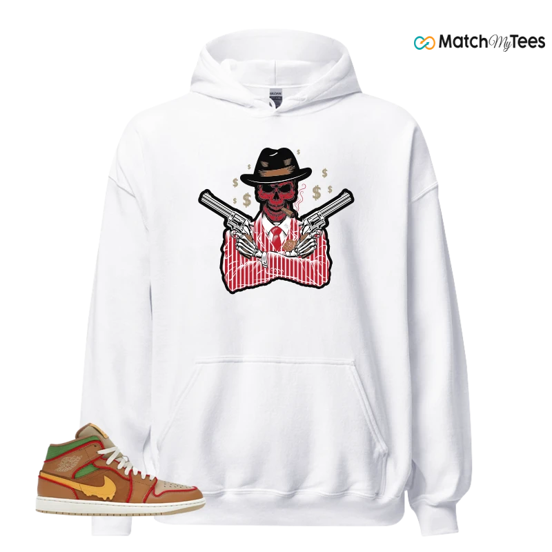 NIKE AIR JORDAN 1 MID SE CHEESEBURGER SNEAKER Matching Tees hoodie