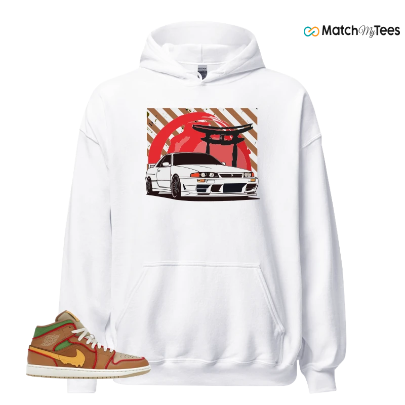 NIKE AIR JORDAN 1 MID SE CHEESEBURGER SNEAKER Matching Tees hoodie