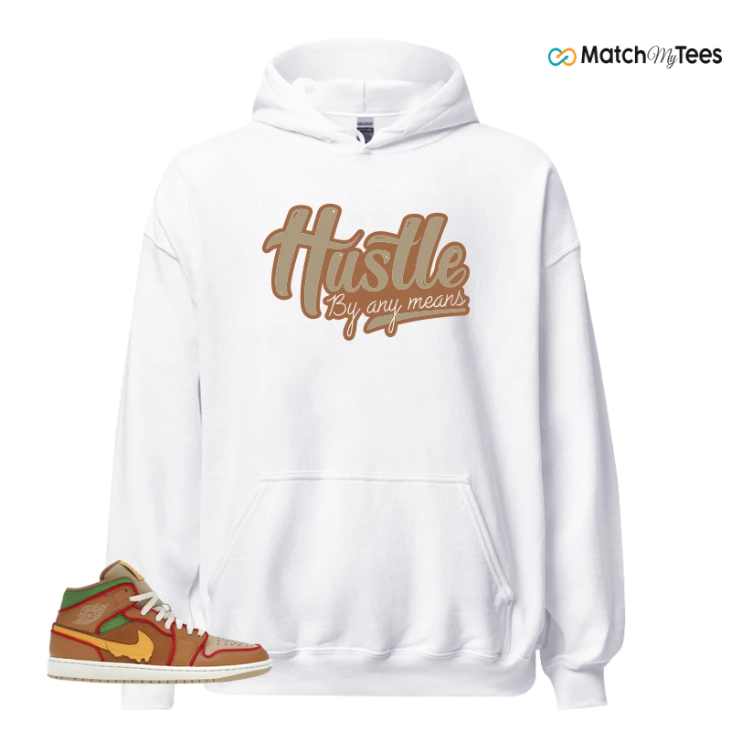 NIKE AIR JORDAN 1 MID SE CHEESEBURGER SNEAKER Matching Tees hoodie
