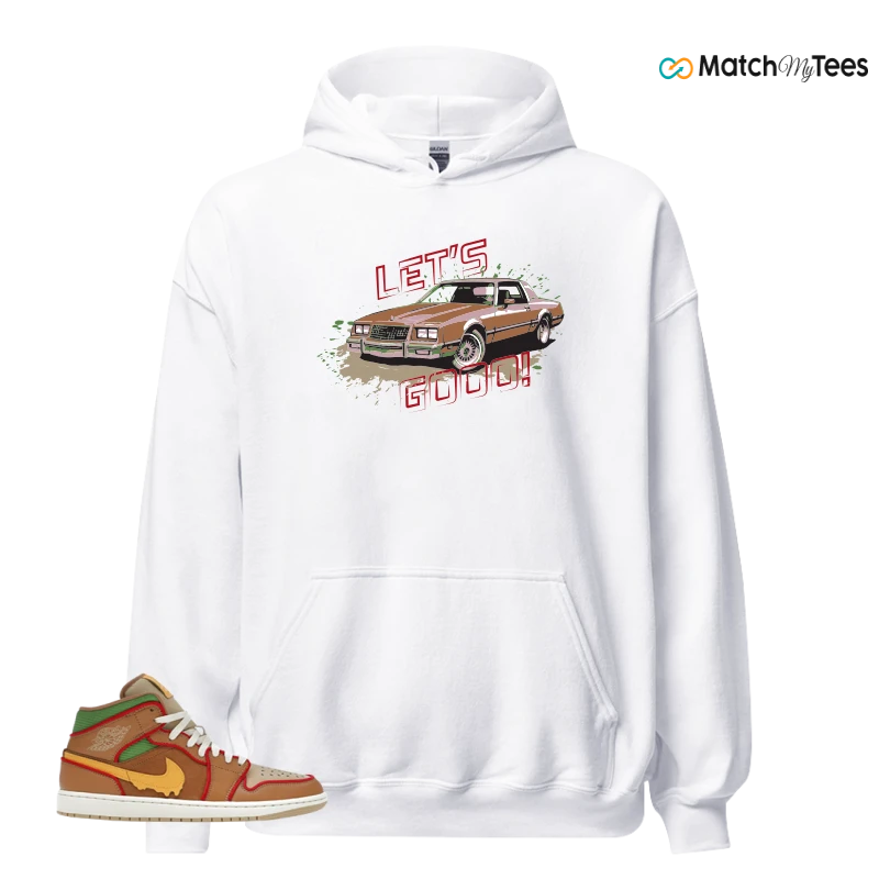 NIKE AIR JORDAN 1 MID SE CHEESEBURGER SNEAKER Matching Tees hoodie