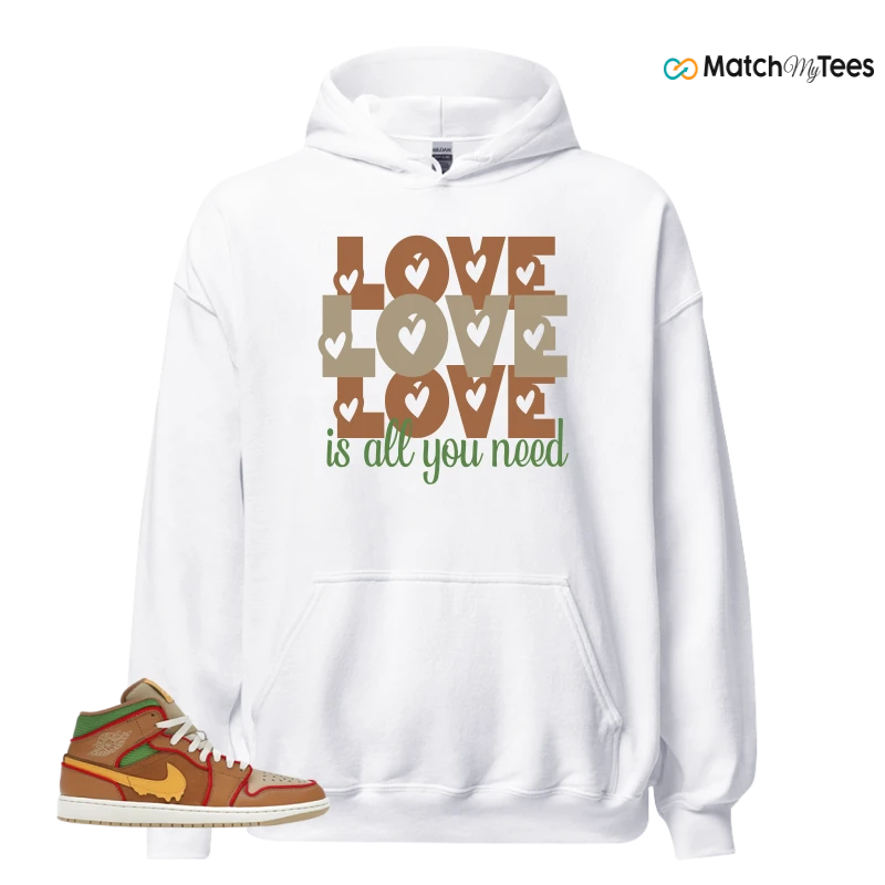 NIKE AIR JORDAN 1 MID SE CHEESEBURGER SNEAKER Matching Tees hoodie