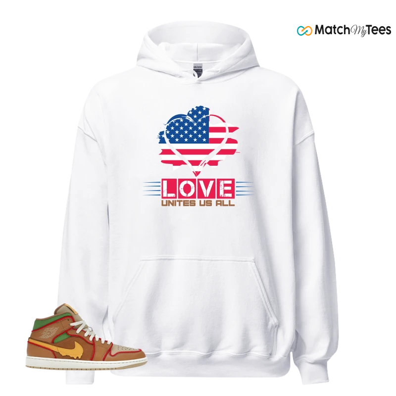 NIKE AIR JORDAN 1 MID SE CHEESEBURGER SNEAKER Matching Tees hoodie