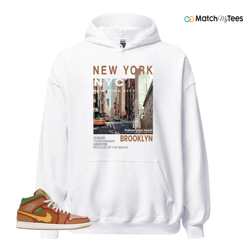 NIKE AIR JORDAN 1 MID SE CHEESEBURGER SNEAKER Matching Tees hoodie