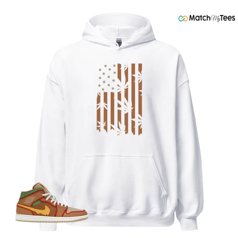 NIKE AIR JORDAN 1 MID SE CHEESEBURGER SNEAKER Matching Tees hoodie
