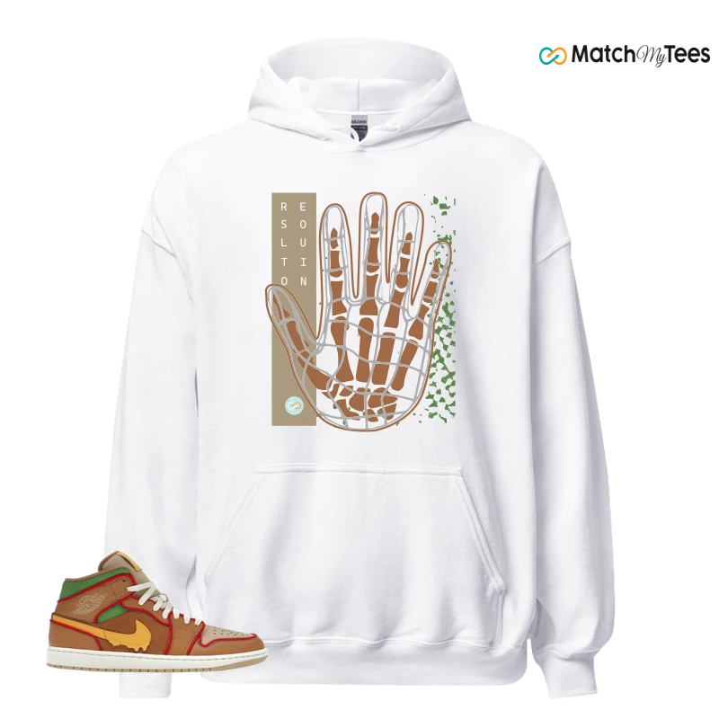 NIKE AIR JORDAN 1 MID SE CHEESEBURGER SNEAKER Matching Tees hoodie