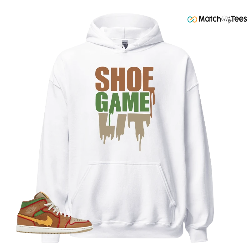 NIKE AIR JORDAN 1 MID SE CHEESEBURGER SNEAKER Matching Tees hoodie