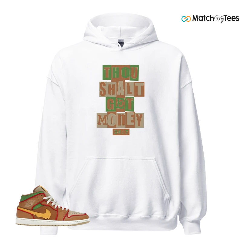 NIKE AIR JORDAN 1 MID SE CHEESEBURGER SNEAKER Matching Tees hoodie